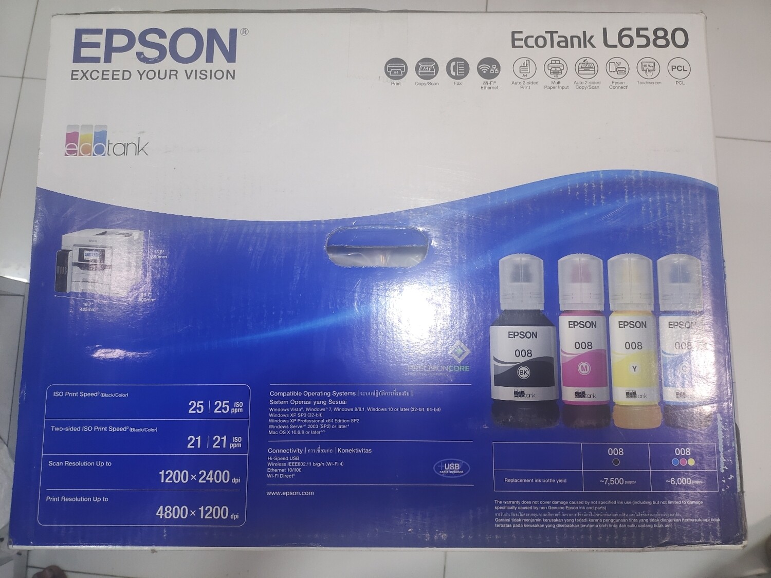 Epson EcoTank L6580 Wi-Fi Duplex Multifunction Printer Epson EcoTank L6580 Wi-Fi Duplex Multifunction Printer