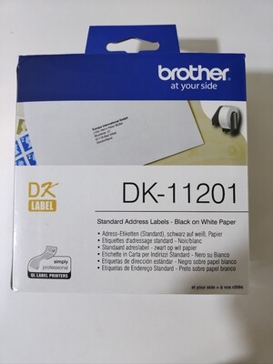 Brother DK11201 Standard Address Label, 29mm X 90mm X 400pcs