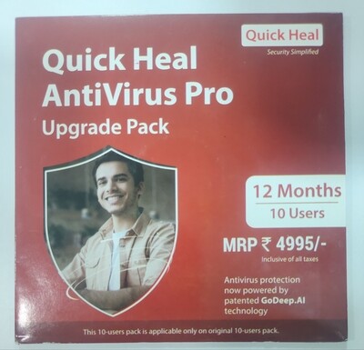 Renewal, 10 User, 1 Year, Quick Heal Antivirus Pro