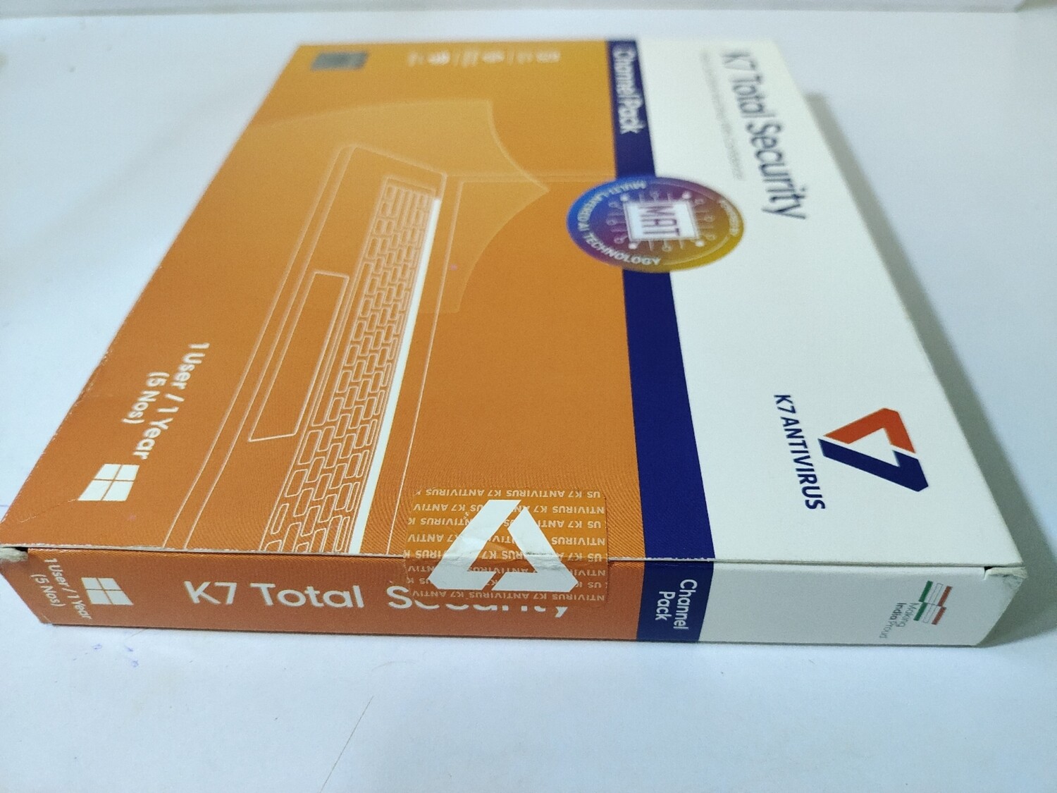 New, 5 User, 1 Year, K7 Total Security with Mat