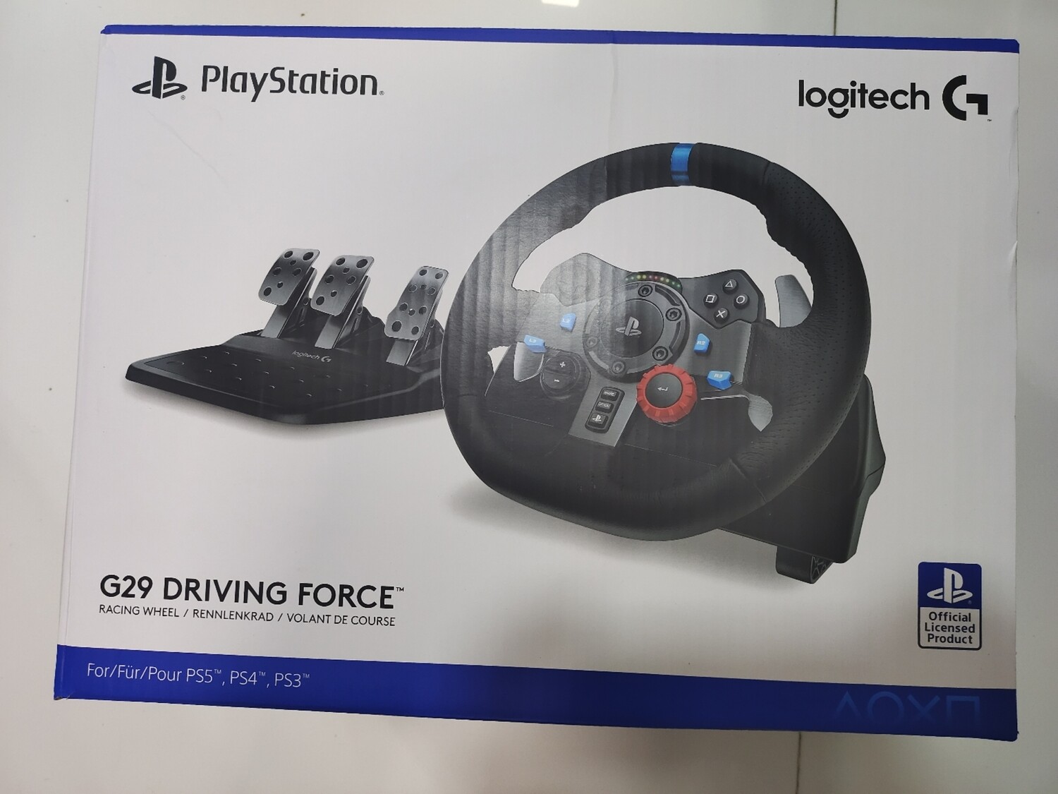 Logitech G29 Driving Force Racing Wheel and Floor Pedals, Real Force,