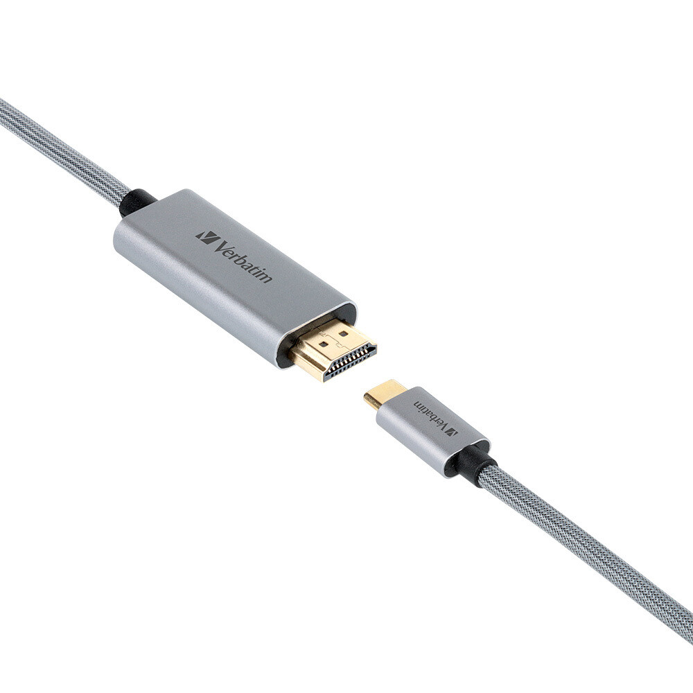Verbatim 2mtr Type-C to HDMI Naylon Cable