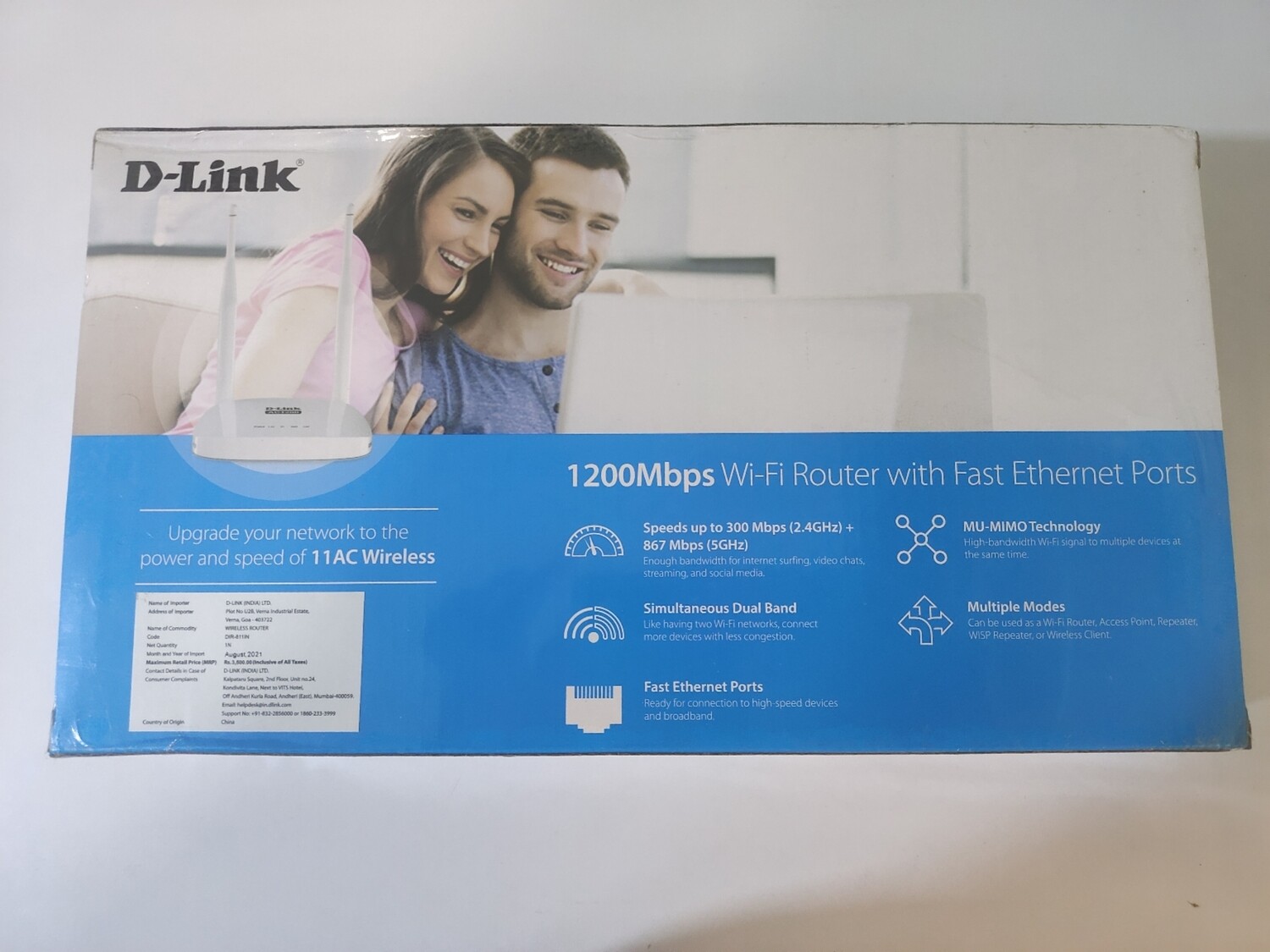 D-Link DIR-811IN 1200 Mbps Wireless Router D-Link DIR-811IN 1200 Mbps Wireless Router