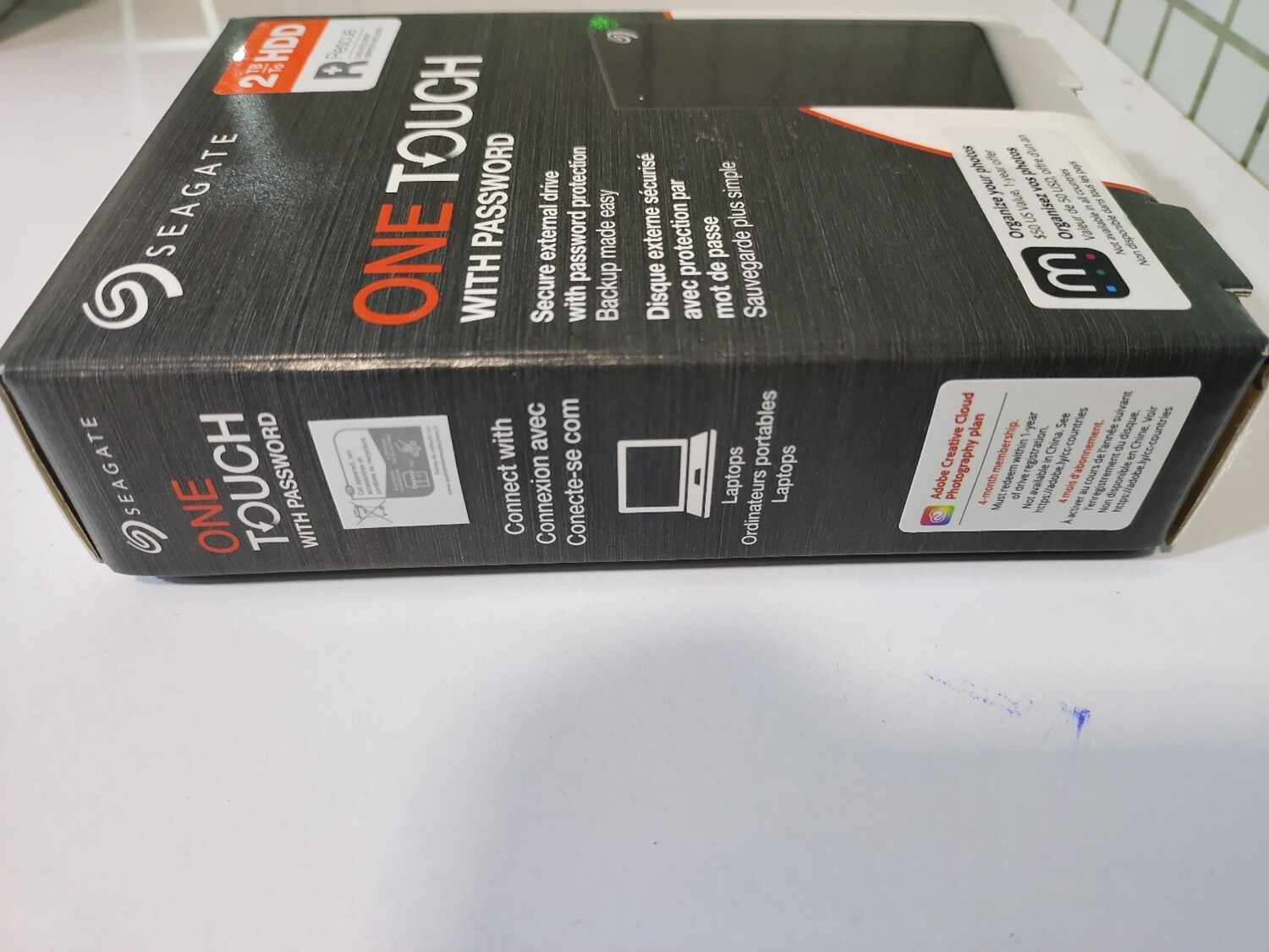 Seagate One Touch 2TB External HDD with Password Protection Black Seagate One Touch 2TB External HDD with Password Protection Black