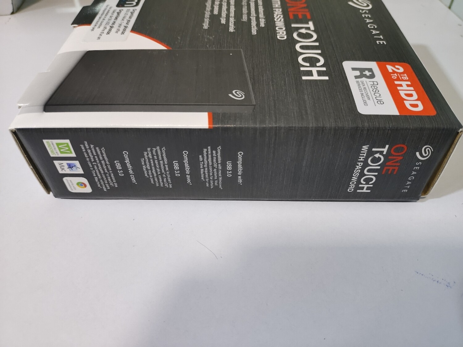 Seagate One Touch 2TB External HDD with Password Protection Black Seagate One Touch 2TB External HDD with Password Protection Black