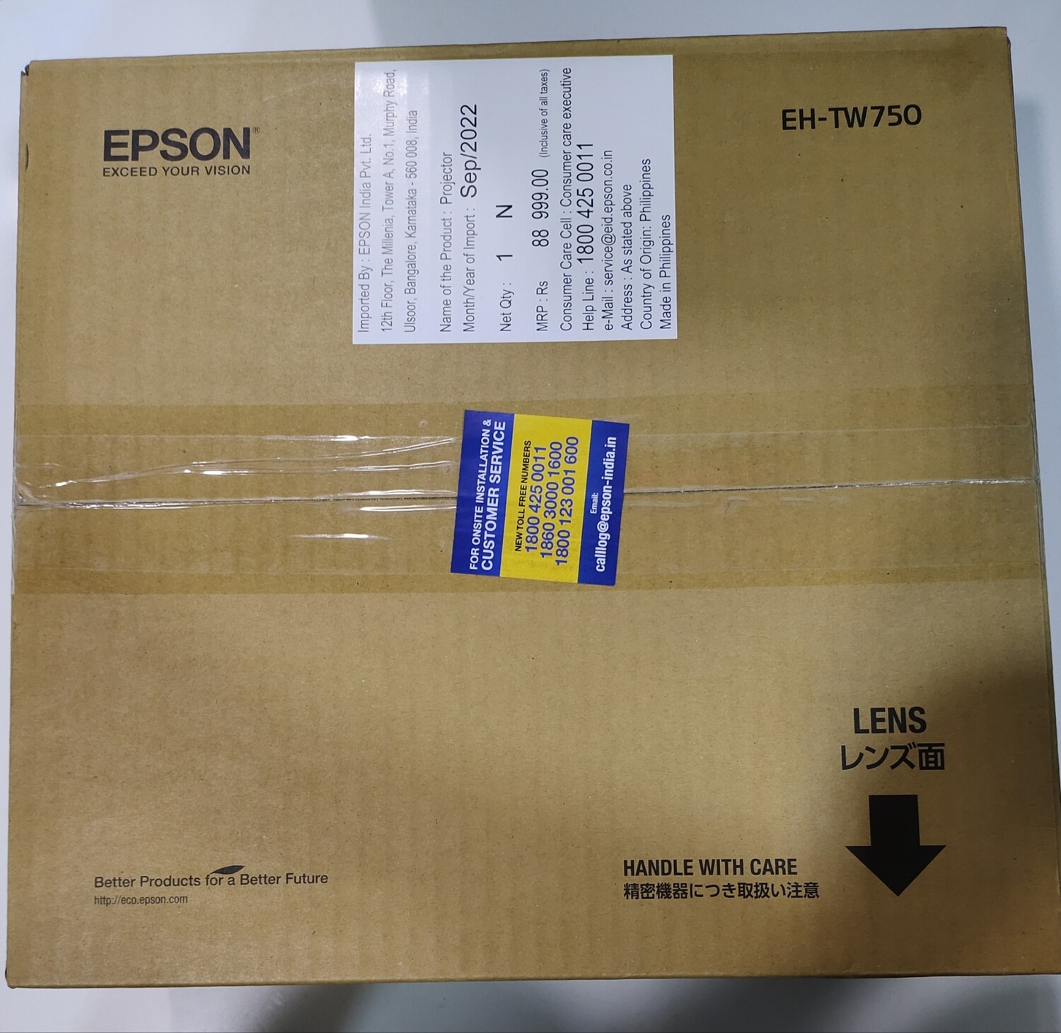 Epson Home TW750 3LCD 1080p Projector Epson Home TW750 3LCD 1080p Projector
