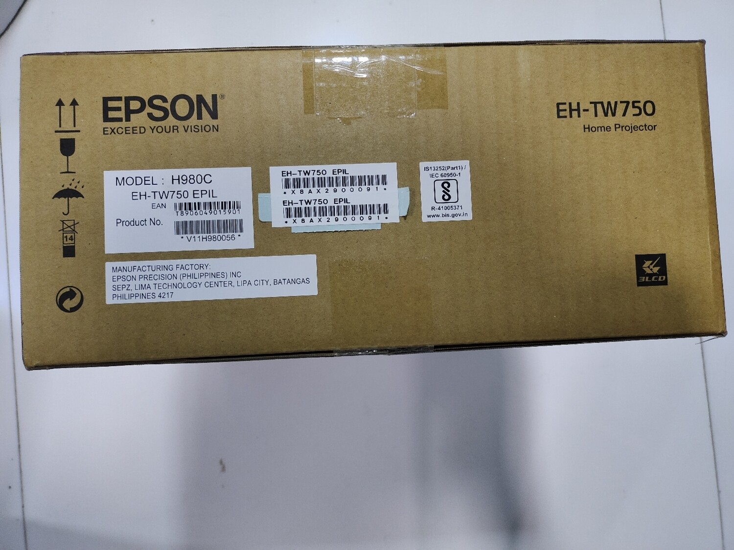 Epson Home TW750 3LCD 1080p Projector Epson Home TW750 3LCD 1080p Projector