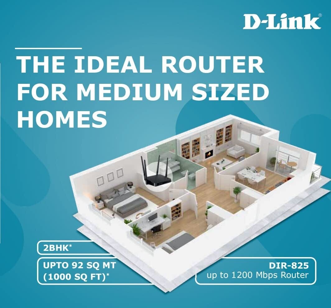 D-Link DIR-825 MU-MIMO Gigabit Wireless Router