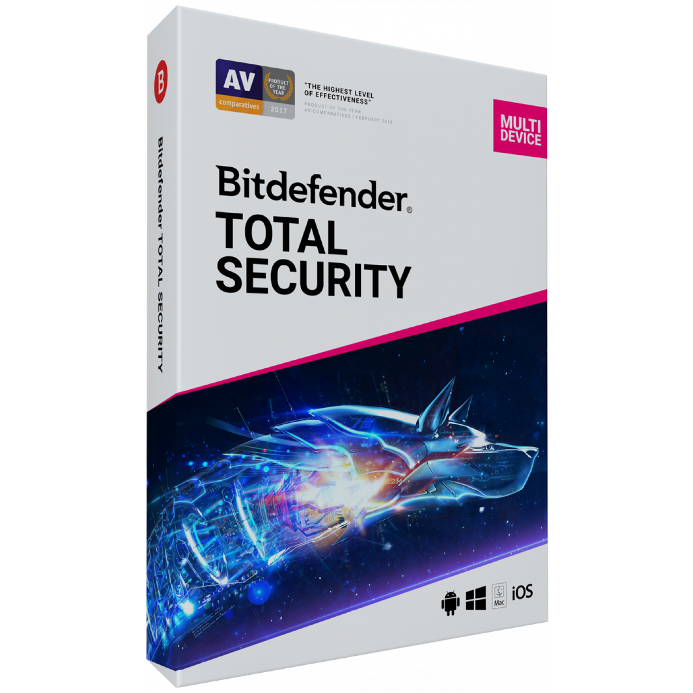 New, 1 User, 1 Year, BitDefender Total Security