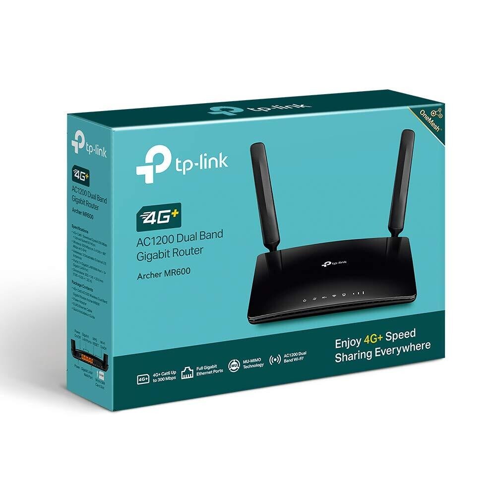 TP-Link Archer MR600 AC1200 Mbps 4G+ Cat6 Mobile Wi-Fi Router TP-Link Archer MR600 AC1200 Mbps 4G+ Cat6 Mobile Wi-Fi Router