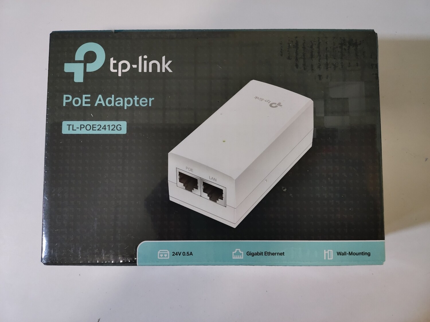 TP Link POE2412G Gigabit 24VDC Passive PoE Adapter