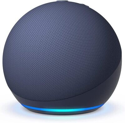 Amazon Echo Dot 5th Gen, Alexa Smart Speaker, Blue