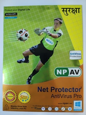 2 User, 1 Year, Net Protector Antivirus Pro (NP-AV)
