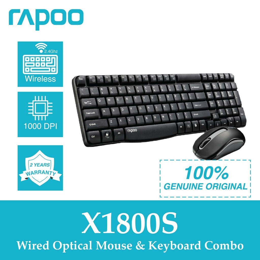 Rapoo X1800s Wireless Keyboard Mouse Rapoo X1800s Wireless Keyboard Mouse