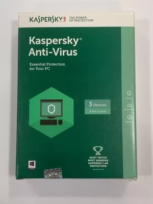 3 User, 3 Year, Kaspersky Antivirus Security, Single key