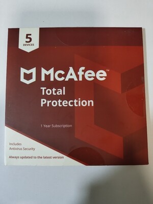 5 User, 1 Year, McAfee Total Protection, Single Key
