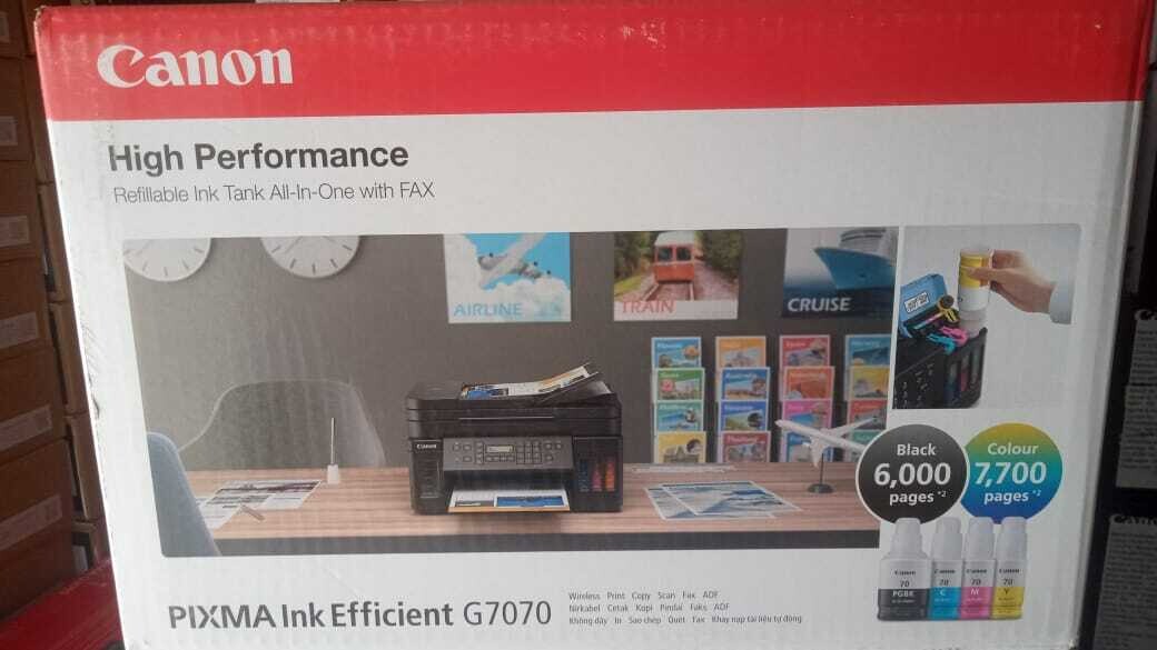 Canon G7070 Wireless Ink Tank Color Printer with  FAX and ADF