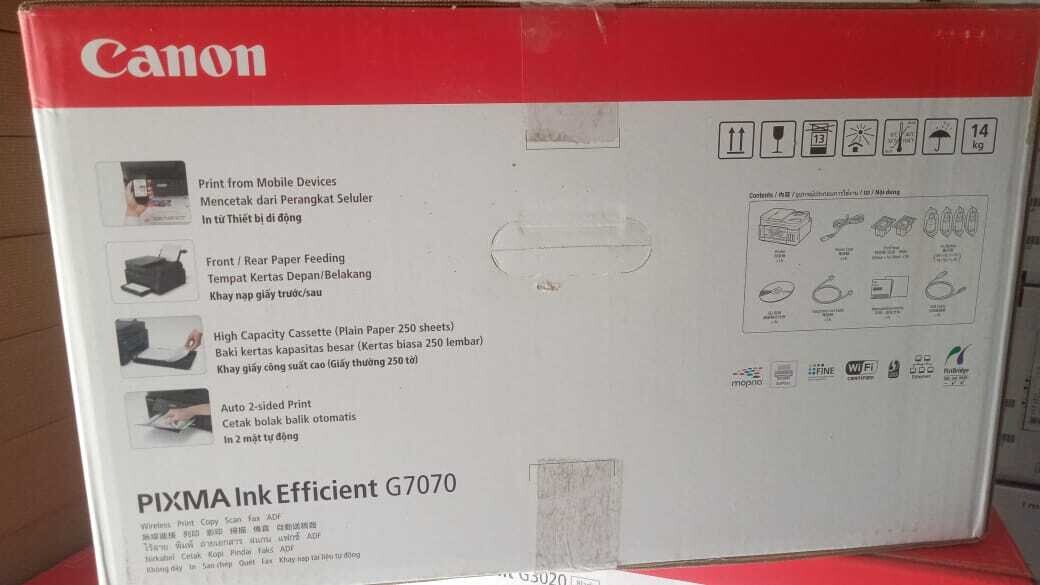 Canon G7070 Wireless Ink Tank Color Printer with  FAX and ADF