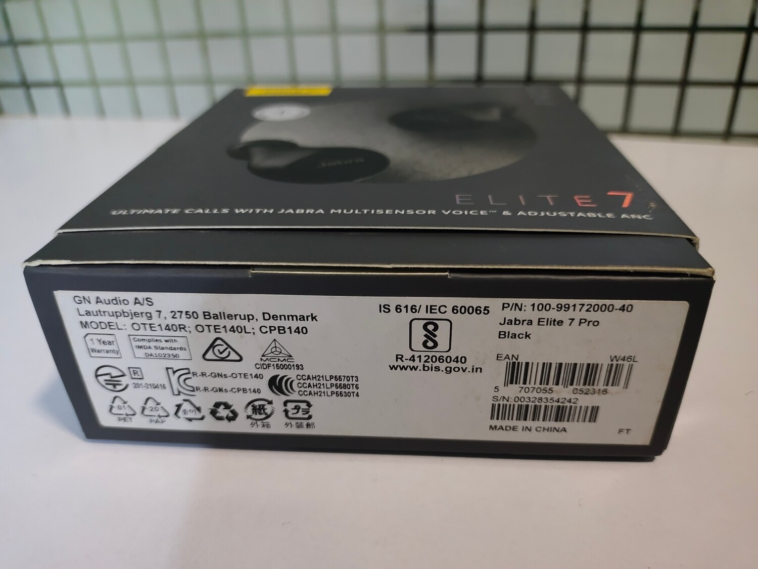 Jabra Elite 7 Pro Earbuds, Black