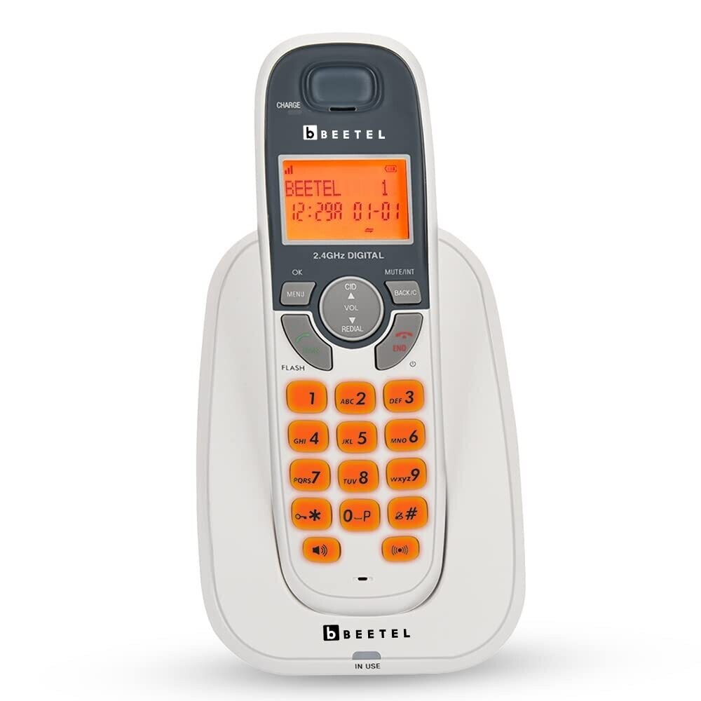 Beetel X70 Cordless Landline Phone White