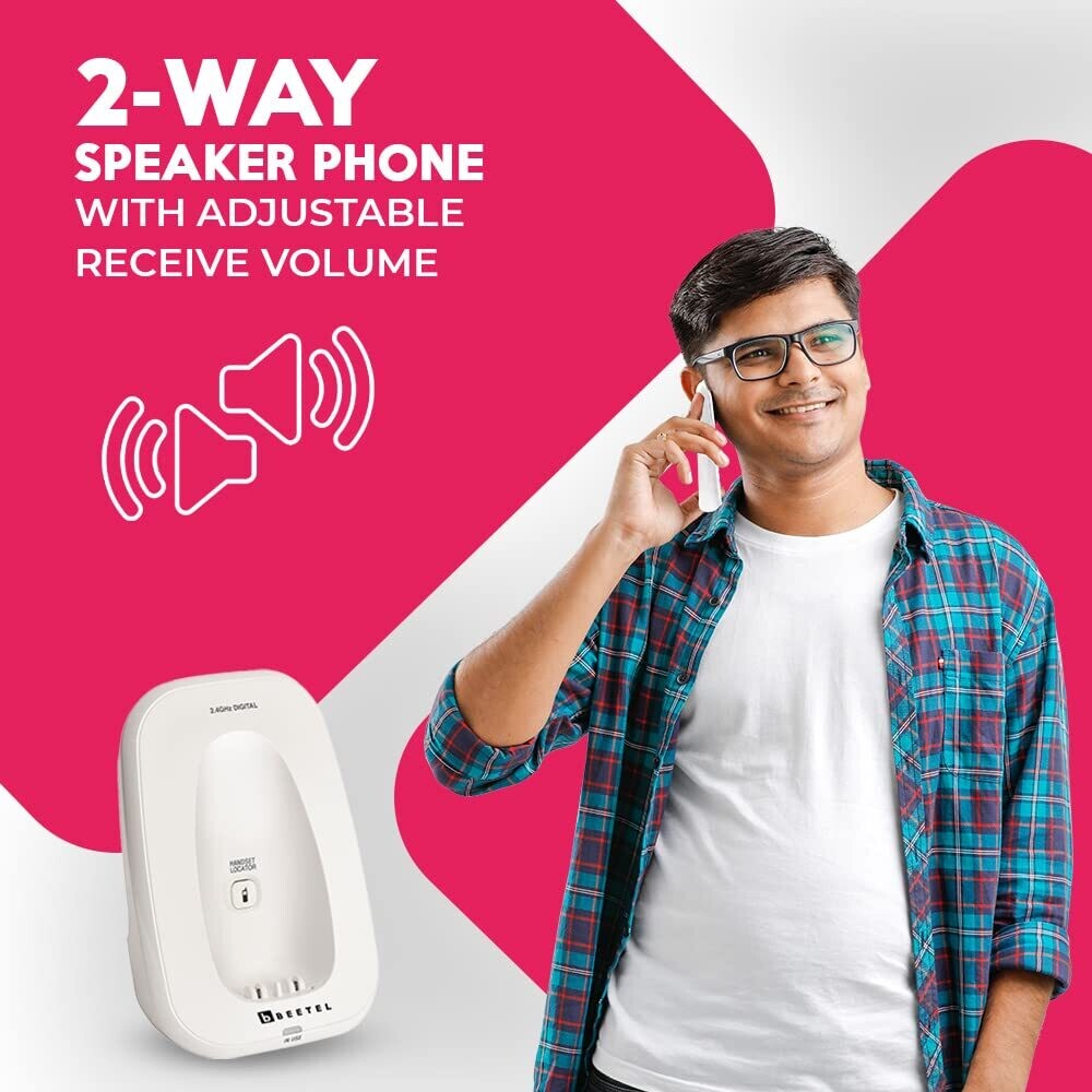 Beetel X70 Cordless Landline Phone White Beetel X70 Cordless Landline Phone White