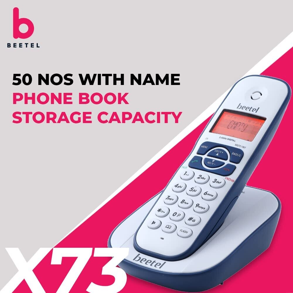 Beetel X73 Cordless Landline Phone White