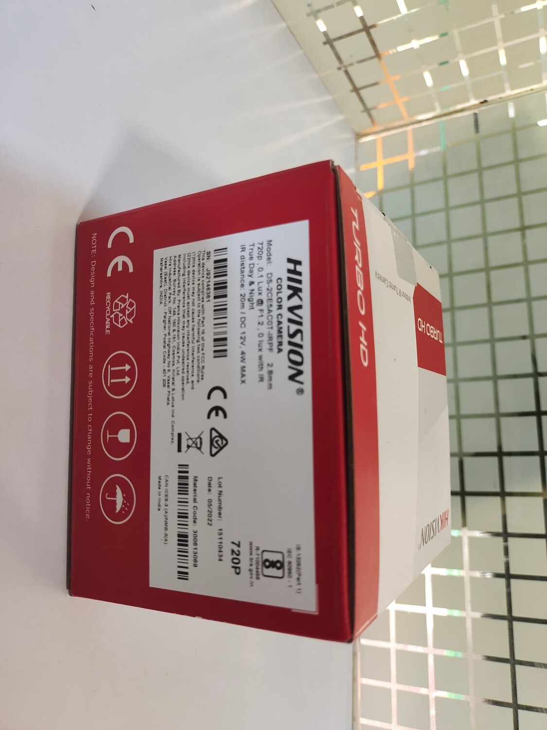 Hikvision DS-2CE5AC0T-IRPF, Turbo Dome Camera Hikvision DS-2CE5AC0T-IRPF, Turbo Dome Camera