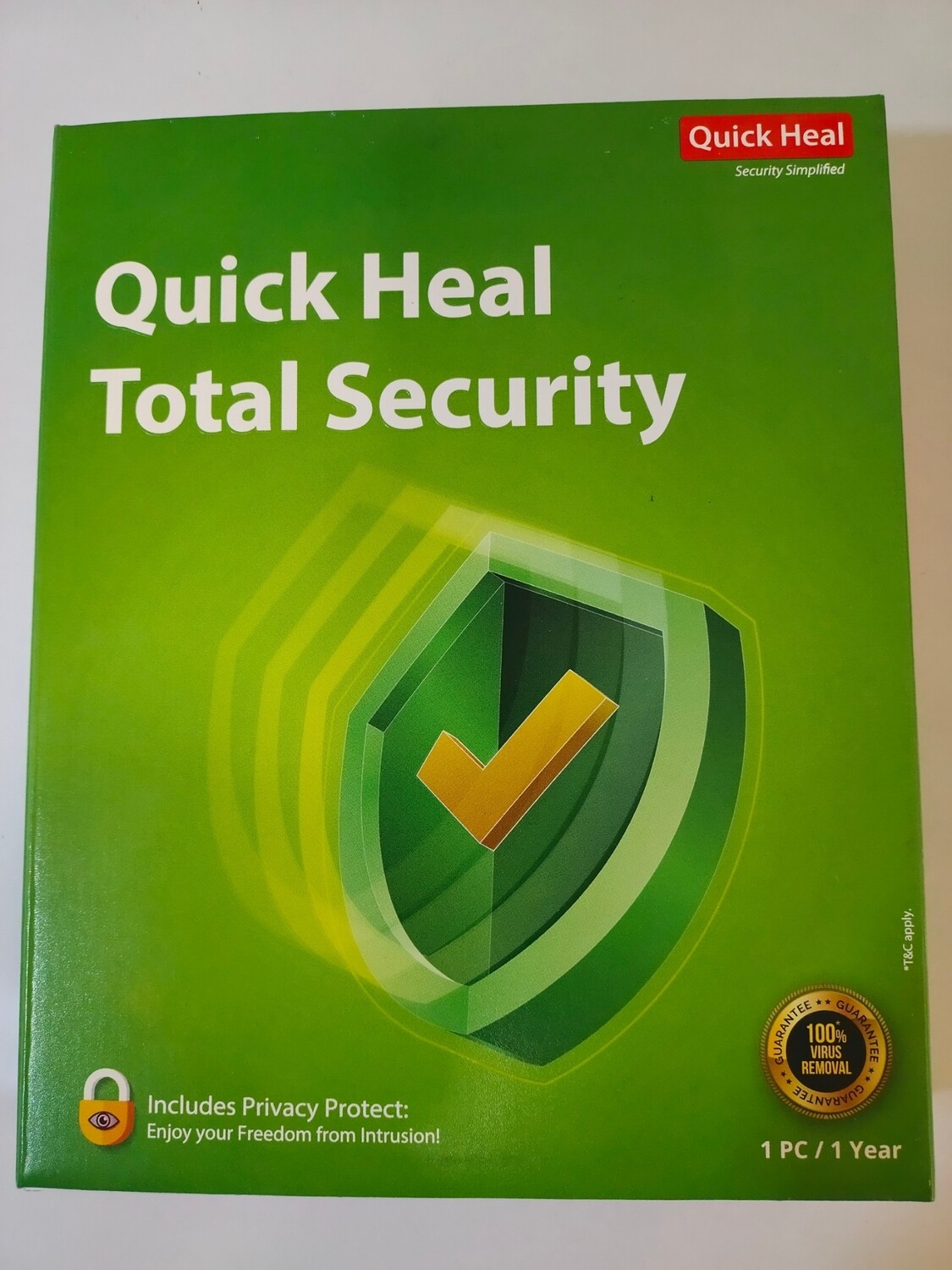 (New) 1 User, 1 Year, Quick Heal Total Security