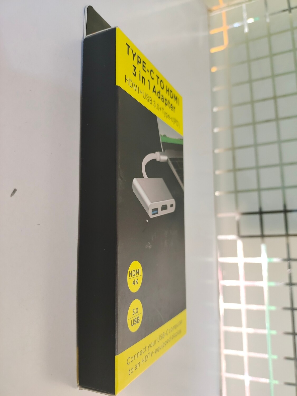 3-in-1 Type C Adapter to Type-c, HDMI, USB