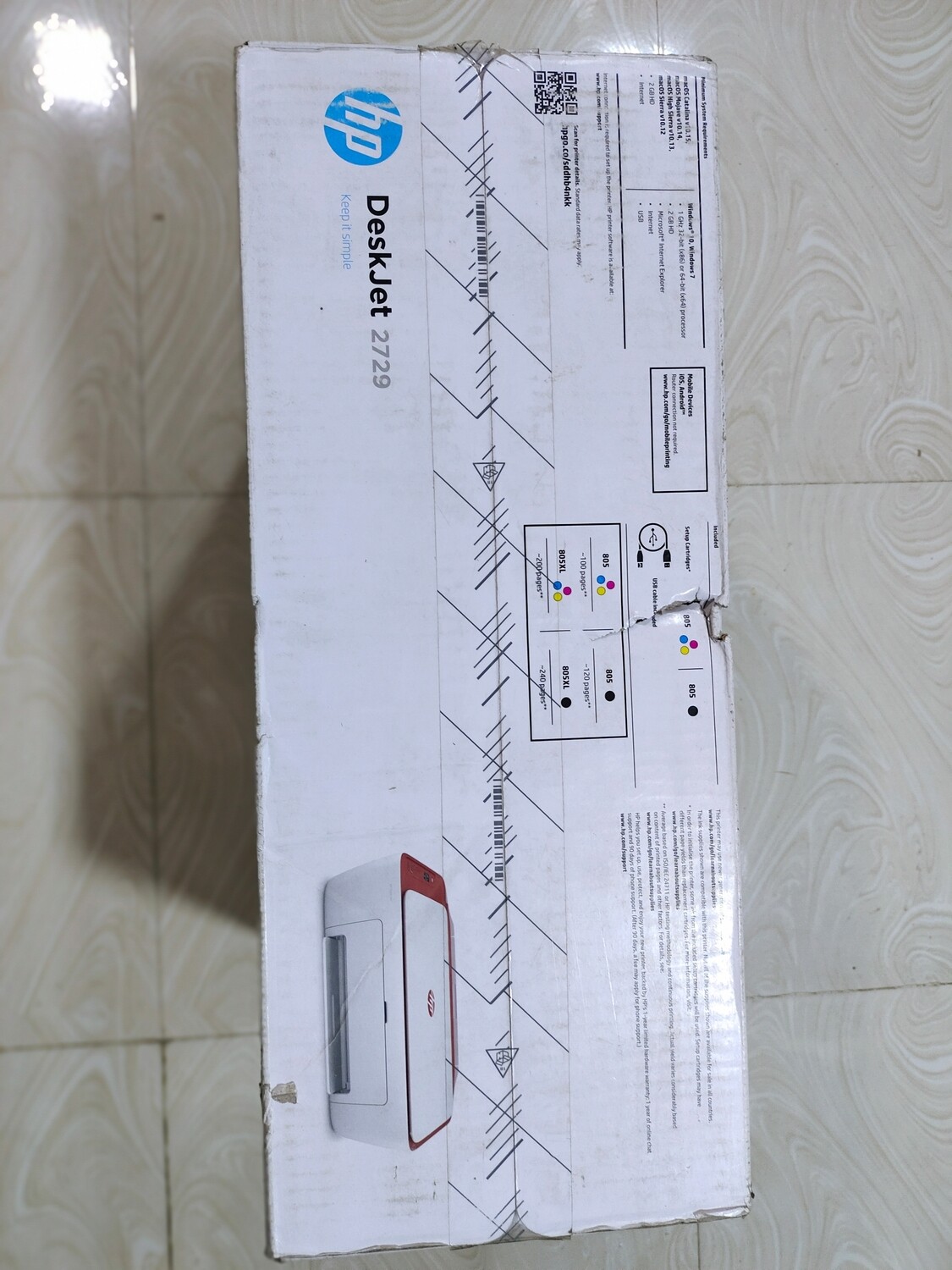 HP Deskjet 2729 WiFi Colour Printer