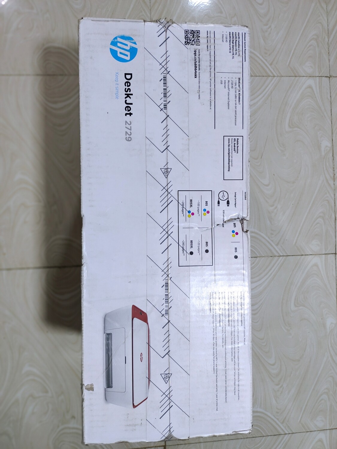 HP Deskjet 2729 WiFi Colour Printer