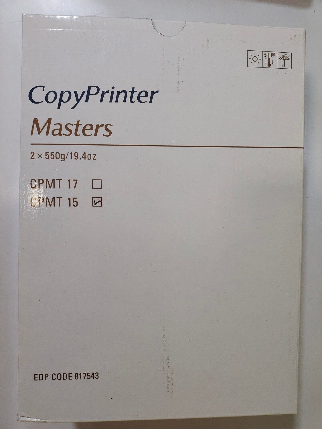 Copy Printer CPMT 15 Master Roll, Twin Pack