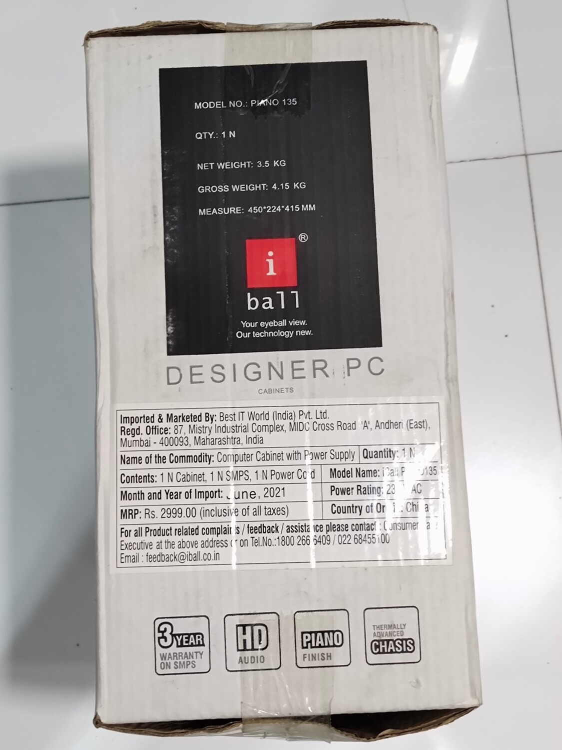 I Ball Piano 135 Cabinate