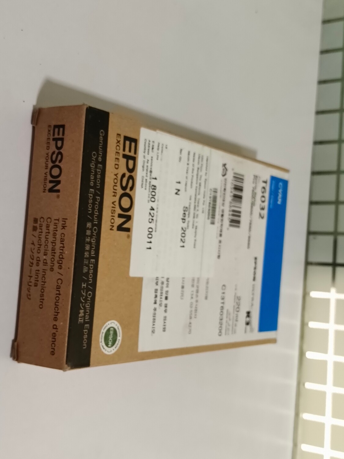 Epson T6032 Ink Cartridge, Cyan Epson T6032 Ink Cartridge, Cyan