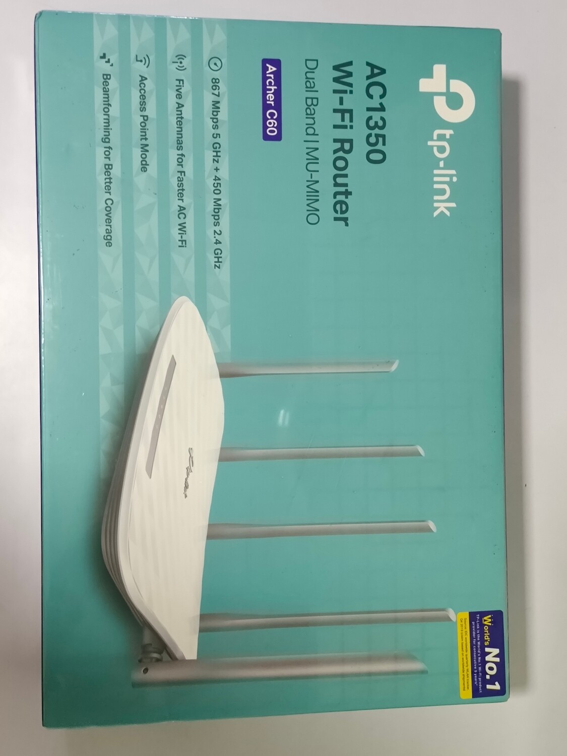 TP-Link Archer C60 AC1350 Wireless Dual Band Router TP-Link Archer C60 AC1350 Wireless Dual Band Router