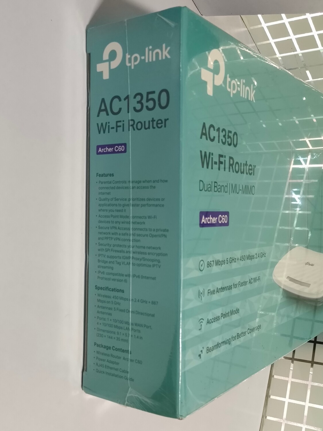 TP-Link Archer C60 AC1350 Wireless Dual Band Router TP-Link Archer C60 AC1350 Wireless Dual Band Router