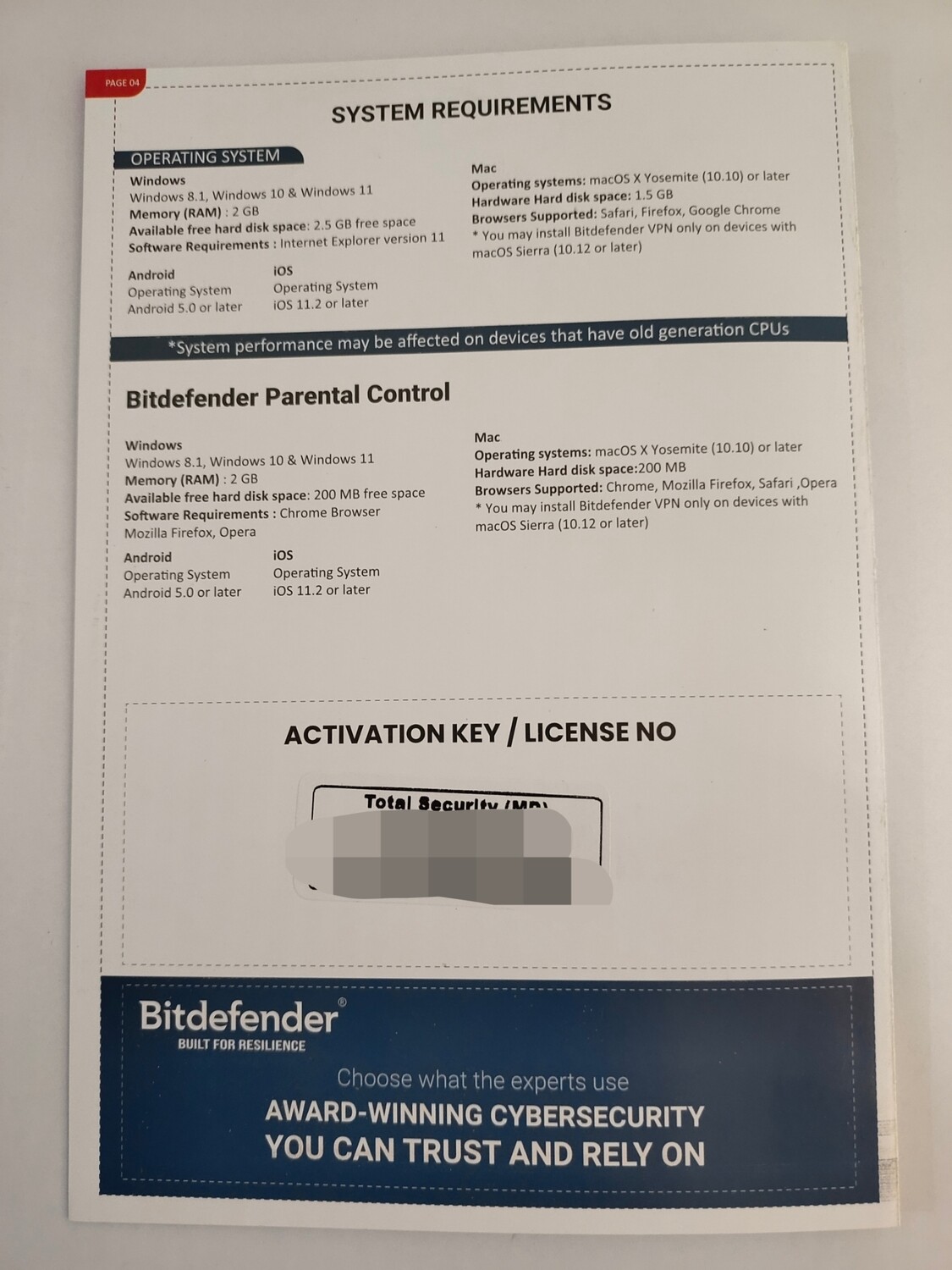 New, 1 User, 1 Year, BitDefender Total Security (200MB VPN) New, 1 User, 1 Year, BitDefender Total Security (200MB VPN)