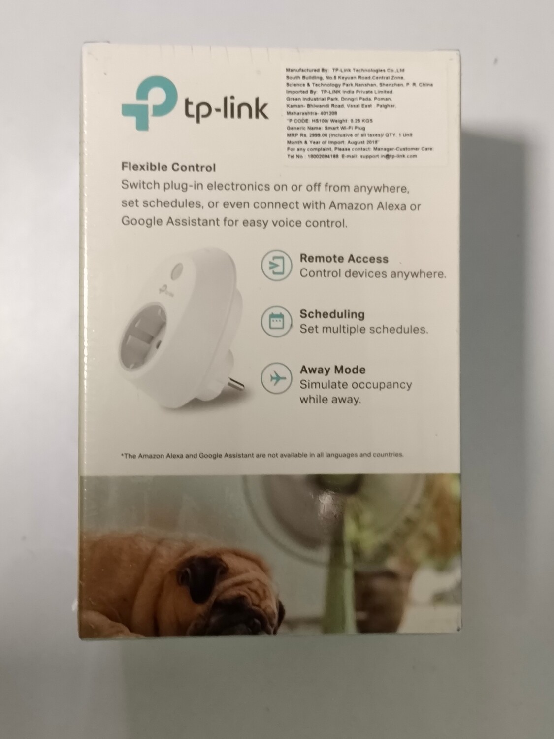 TP-Link HS100 Wi-Fi Smart Plug TP-Link HS100 Wi-Fi Smart Plug