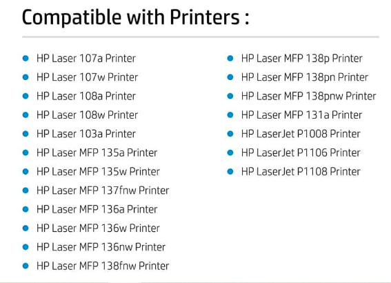 Bubble Pack 110A Toner (108a, 138pnw, 138fnw, 103a, 131a) Bubble Pack 110A Toner (108a, 138pnw, 138fnw, 103a, 131a)