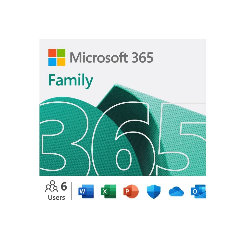 6 User, 1 Year, Microsoft 365 Family Pack 6 User, 1 Year, Microsoft 365 Family Pack