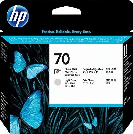 HP 70 Photo Black and Light Gray DesignJet Printhead