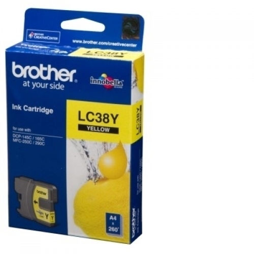 Brother LC38 Ink Cartridge, Yellow