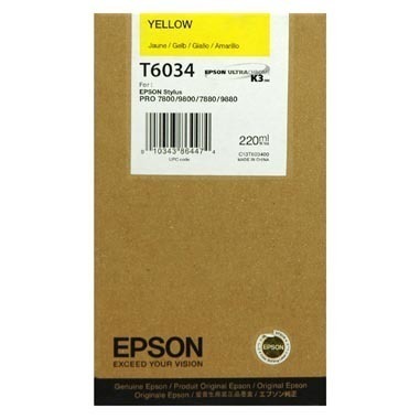 Epson T6034 Ink Cartridge, Yellow