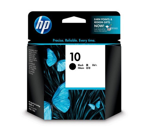 HP 10 Black Ink Cartridge, 69ml