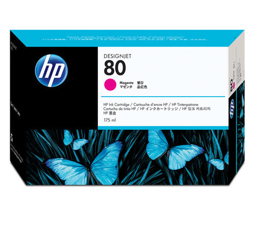 HP DesignJet 80 C4874A Ink Cartridge, Magenta 175-ml