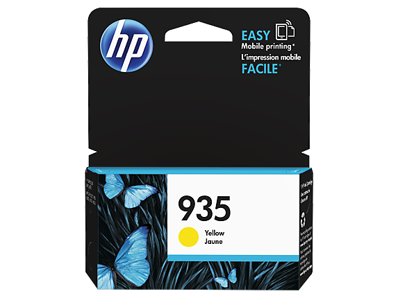 HP Officejet 935 Ink Cartridge, Yellow, (C2P22AA)