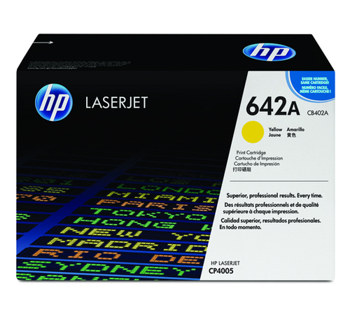 HP 642A Yellow Toner Cartridge, CB402A
