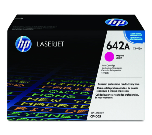 HP 642A Magenta Toner Cartridge, CB403A