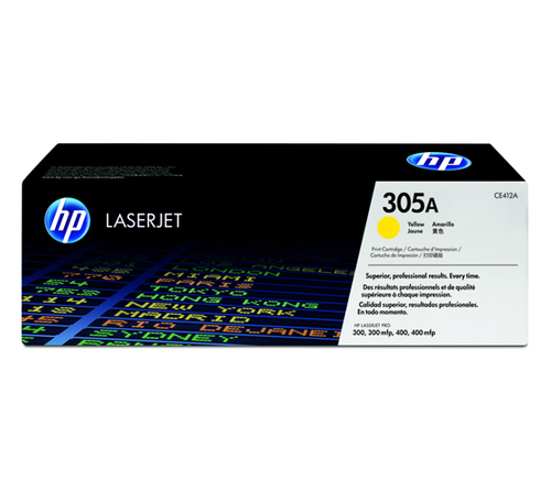HP CE412A 305A Yellow Toner Cartridge