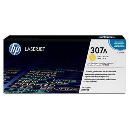 HP CE742A 307A Yellow Toner Cartridge